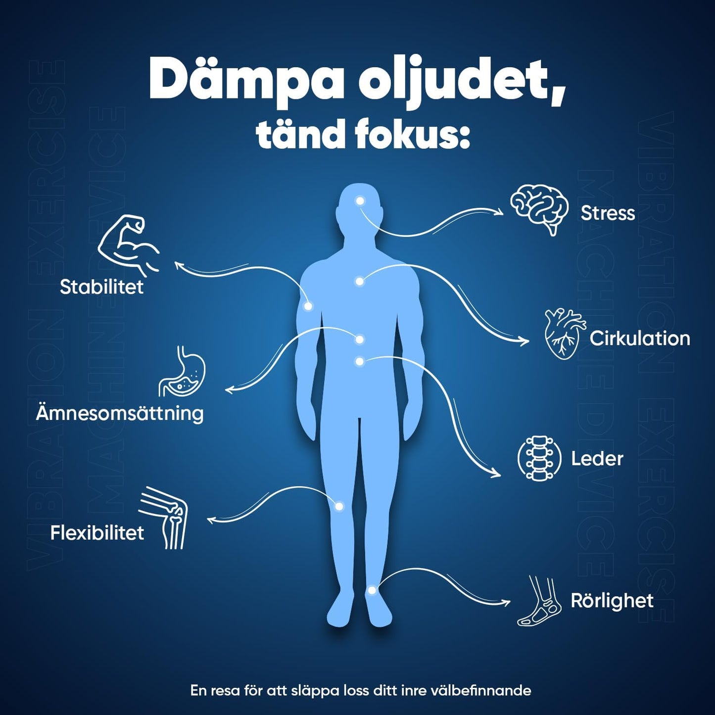 Kraftfull Vibrationsplatta för Träning